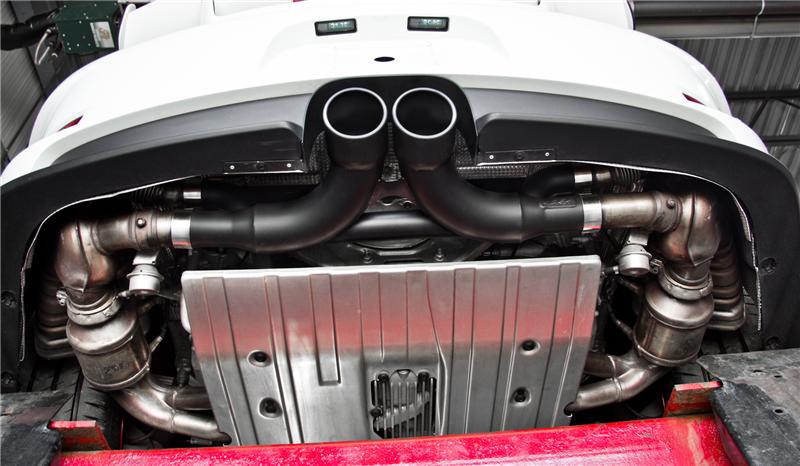 MBRP S7607BLK Armor BLK Center Muffler Bypass for 2014-2019 Porsche 911 GT3/GT3RS