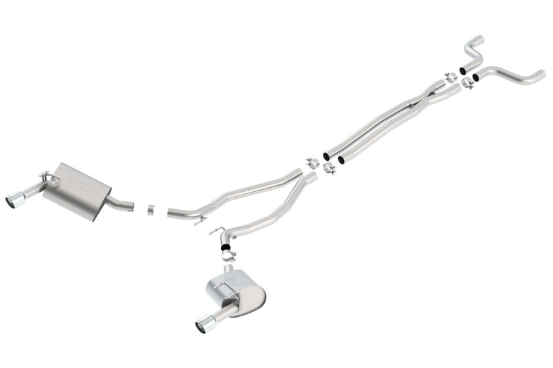 Borla S-Type Cat-Back Exhaust System for 2014-2015 Chevrolet Camaro 3.6L V6, Part Number 140526