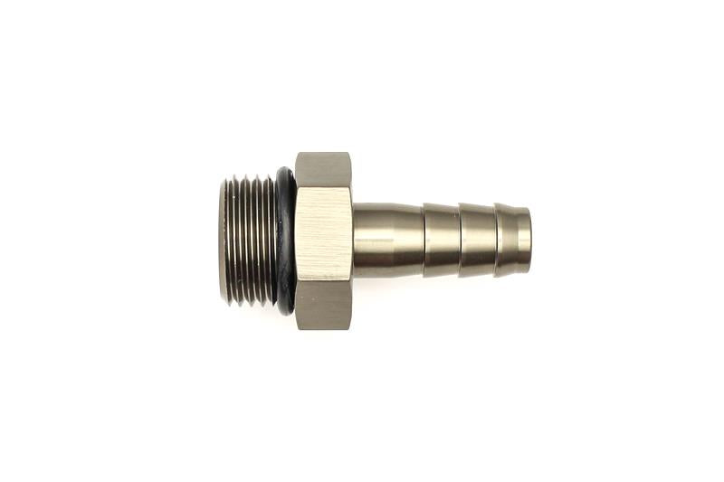 DeatschWerks 8AN ORB Male to 3/8-Inch Male Triple Barb Fitting with O-Ring, DWK6-02-0507