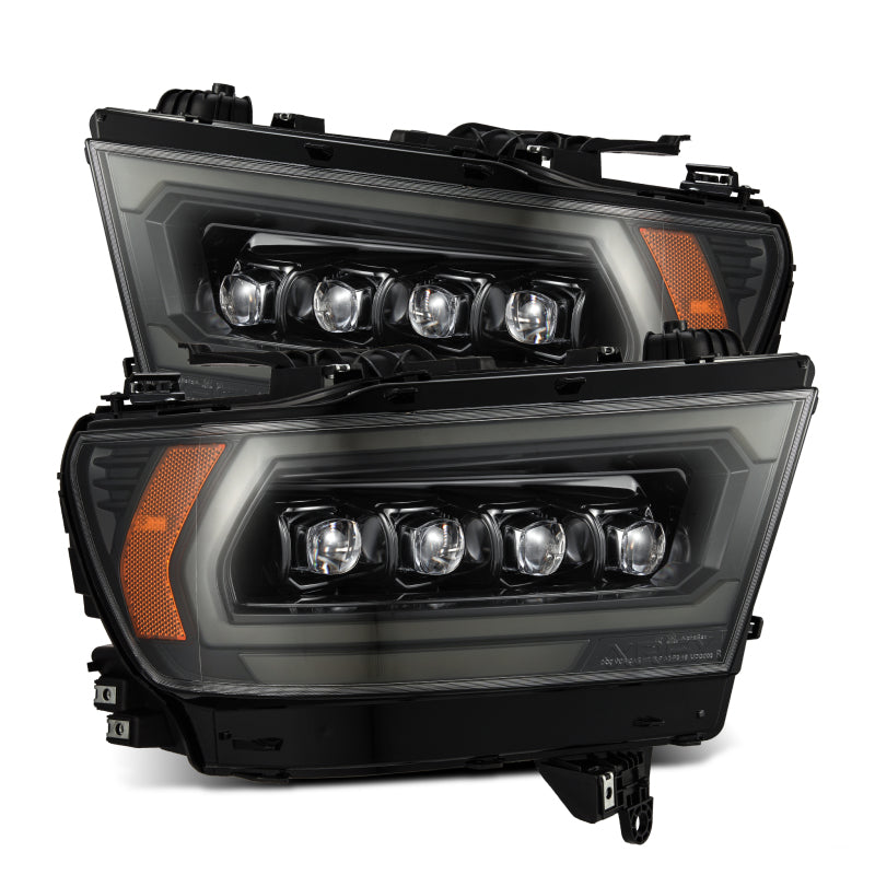 AlphaRex NOVA-Series LED Projector Headlights Alpha-Black for 2019-2023 Ram 1500, Part Number ARX880577