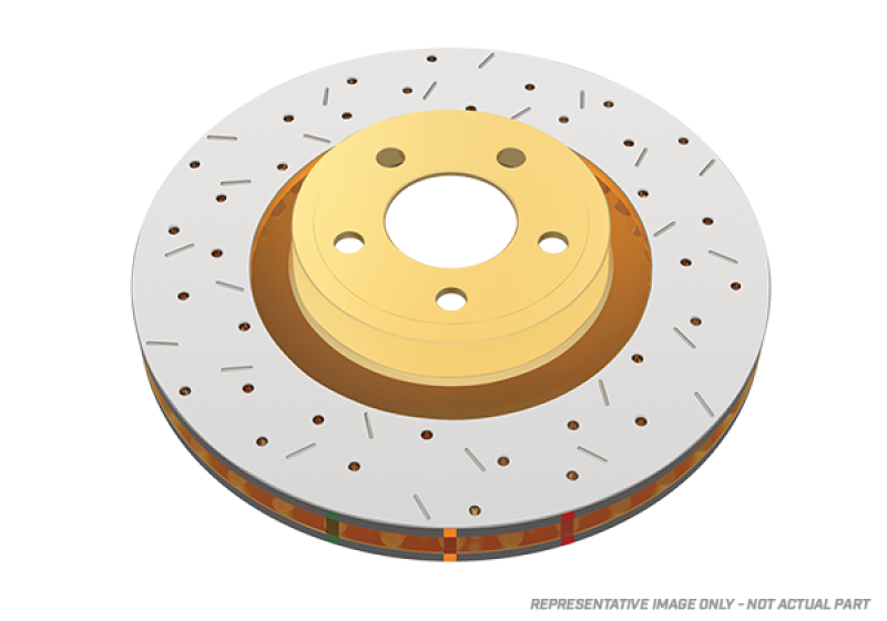 DBA 42608BLKXS 4000 Series T3 Front Slotted Rotor with Black Hub for Cadillac CTS-V and Chevrolet Camaro