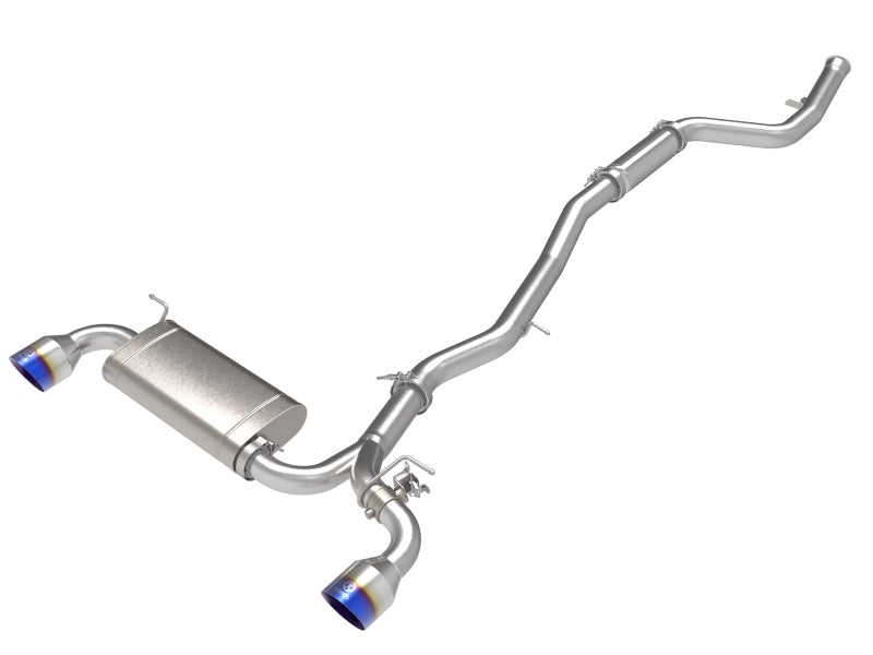 aFe POWER Takeda Cat-Back Exhaust System with Blue Tips for 2021-2024 Toyota GR Supra 2.0L Turbo, Part 49-36050-L