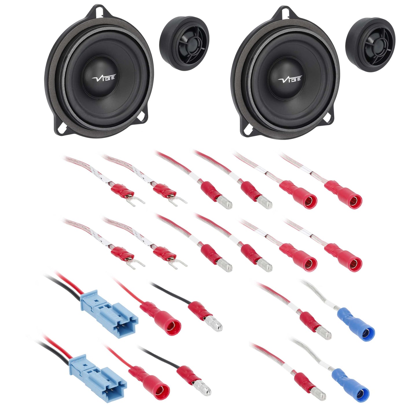 Vibe by Metra Electronics 4" Plug-N-Play Front Door Speaker Set Fits Select BMW - View 1