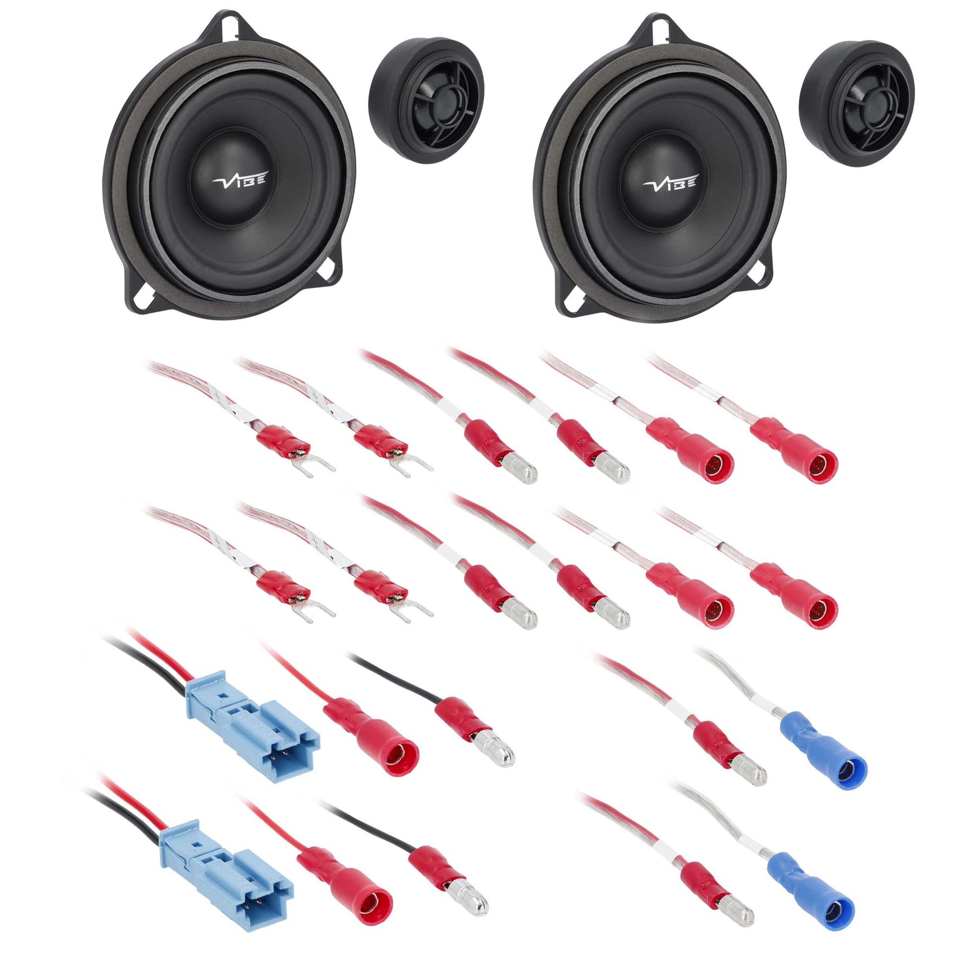 Vibe by Metra Electronics 4" Plug-N-Play Front Door Speaker Set Fits Select BMW - View 1