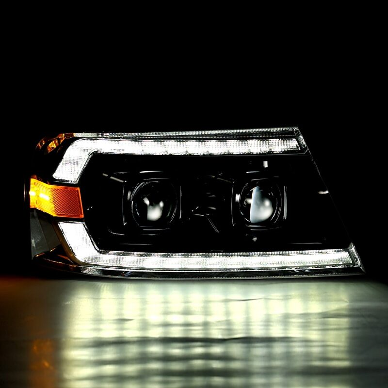 AlphaRex LUXX Series Projector Headlights for 2004-2008 Ford F-150, Chrome - ARX880133