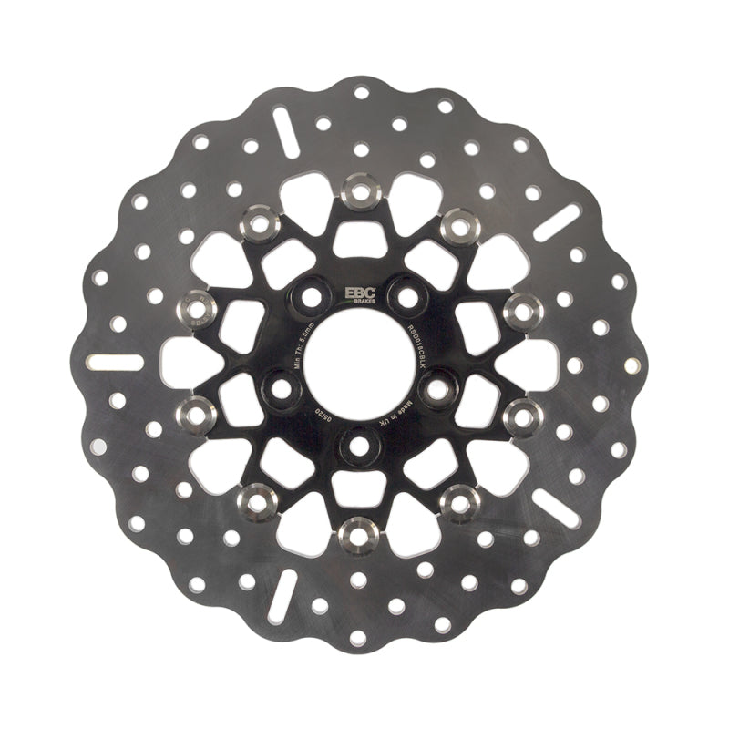 EBC Powersports RSD018CBLK Rear Black Chrome Brake Rotor for 2003 Harley-Davidson Sportster XL 883 R 100th Anniversary Edition