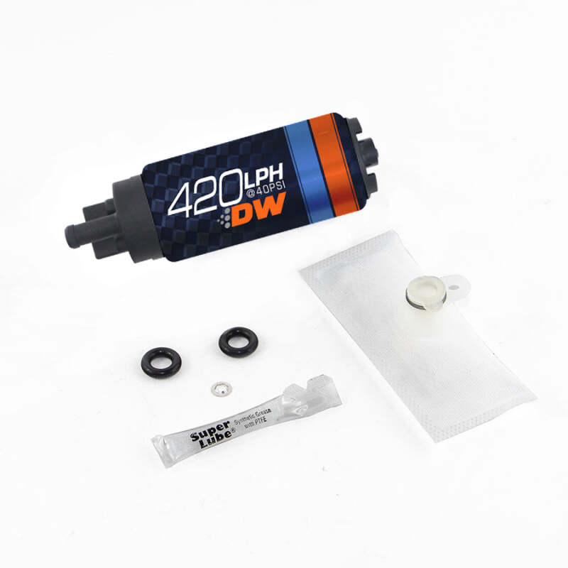 DeatschWerks DW420 Series 420 LPH In-Tank Fuel Pump with Install Kit, DWK9-421S-1003