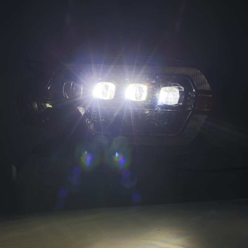 AlphaRex NOVA-Series Projector Headlights for 2012-2015 Toyota Tacoma, Plank Style Black Housing