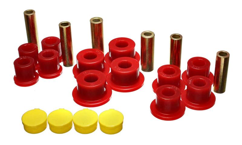 Energy Suspension - eng5.2115R - 02-05 Dodge Ram 1500 2WD Red Rear Leaf Spring Bushing Set