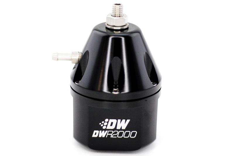 DeatschWerks DWR2000 Adjustable Fuel Pressure Regulator, Black - DWK6-2000-FRB