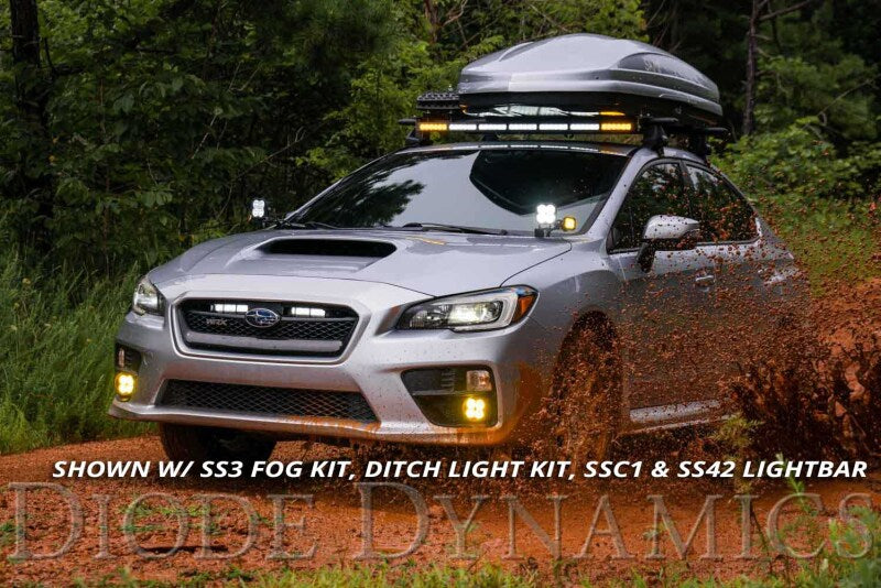Diode Dynamics SS6 LED Driving Light Kit for 2015-2017 Subaru WRX/STi, White Driving, Part Number dioDD6008