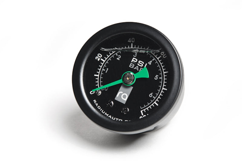 Radium Engineering RAD20-0152 Fuel Pressure Gauge with 6AN Inline Adapter