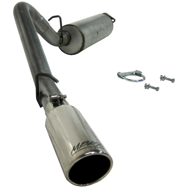 MBRP S5500AL Armor Lite Cat-Back Exhaust System for 2000-2006 Jeep Wrangler