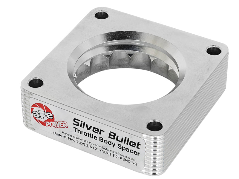aFe Silver Bullet Throttle Body Spacer Kit, Part Number 46-36008, for Nissan 350Z and Infiniti G35 3.5L V6