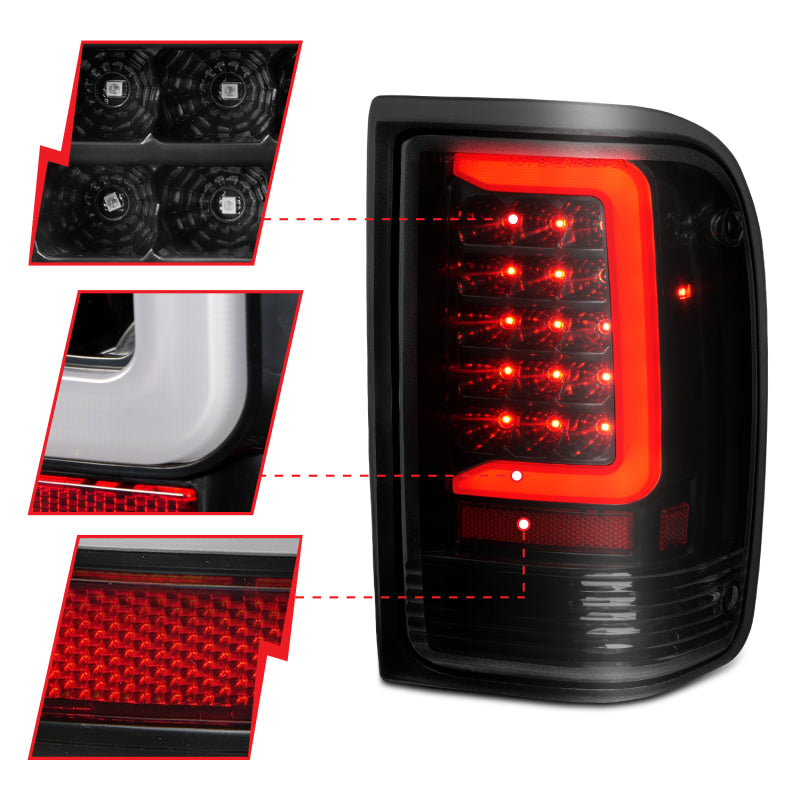 ANZO 1993-1997 Ford  Ranger LED Tail Lights