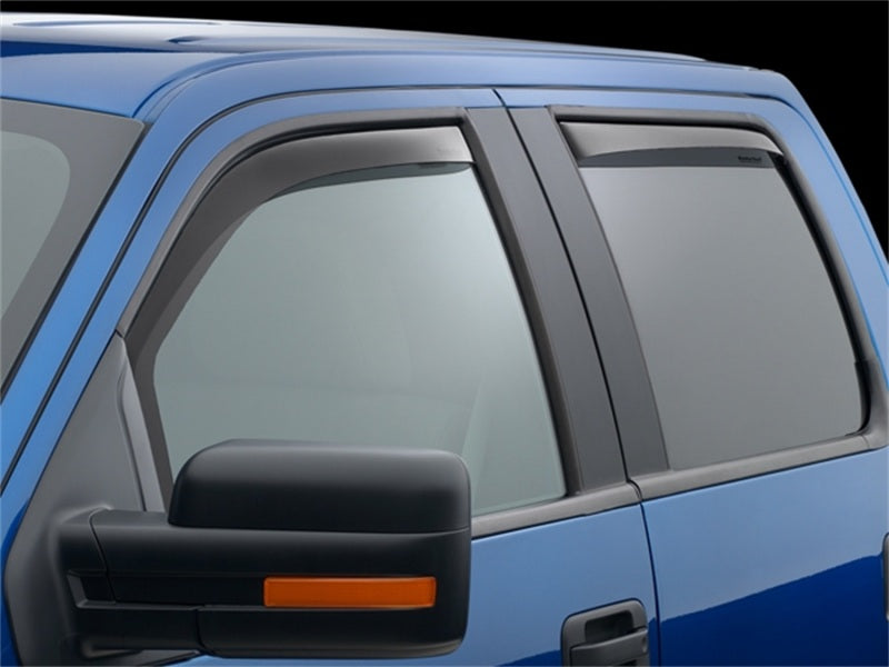 WeatherTech 04-08 Ford F-150 Super Cab Dark Smoke Side Window Deflectors - Precision Fit & Aerodynamic Design