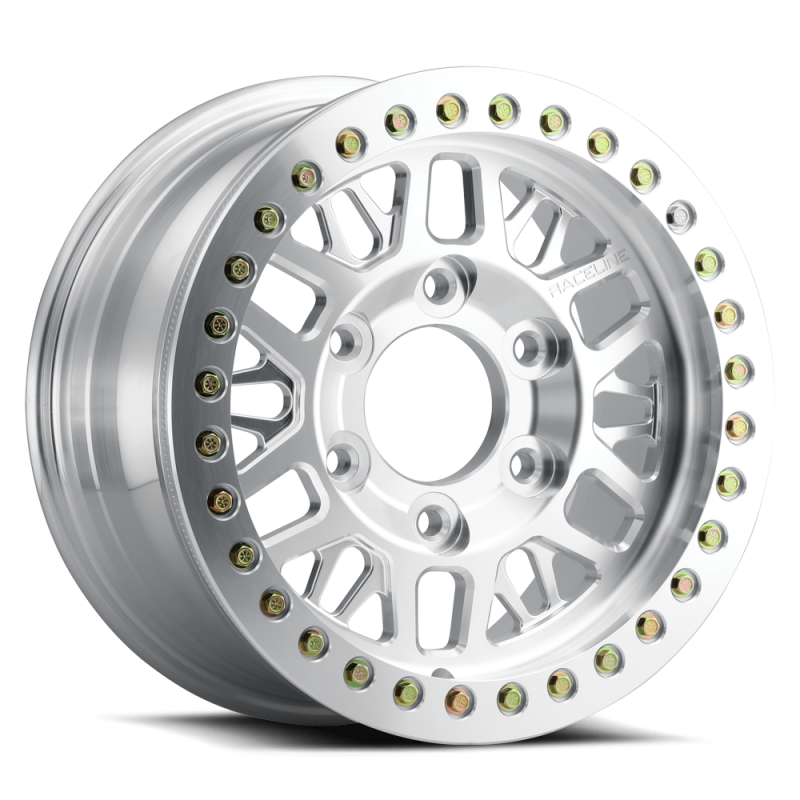 Raceline RT951F Ryno 17x9-Inch Machined Beadlock Wheel, 8x6.5 Bolt Pattern, +25mm Offset
