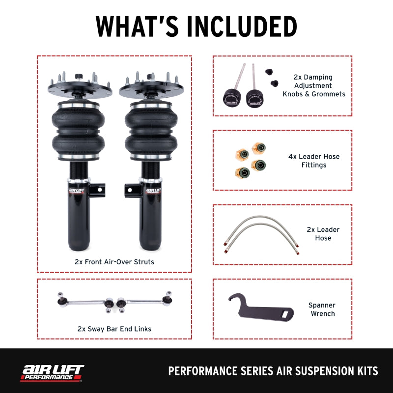 Air Lift Performance Front Air Suspension Kit for BMW M3 & M4 (2015-2020) - Part ALF76041