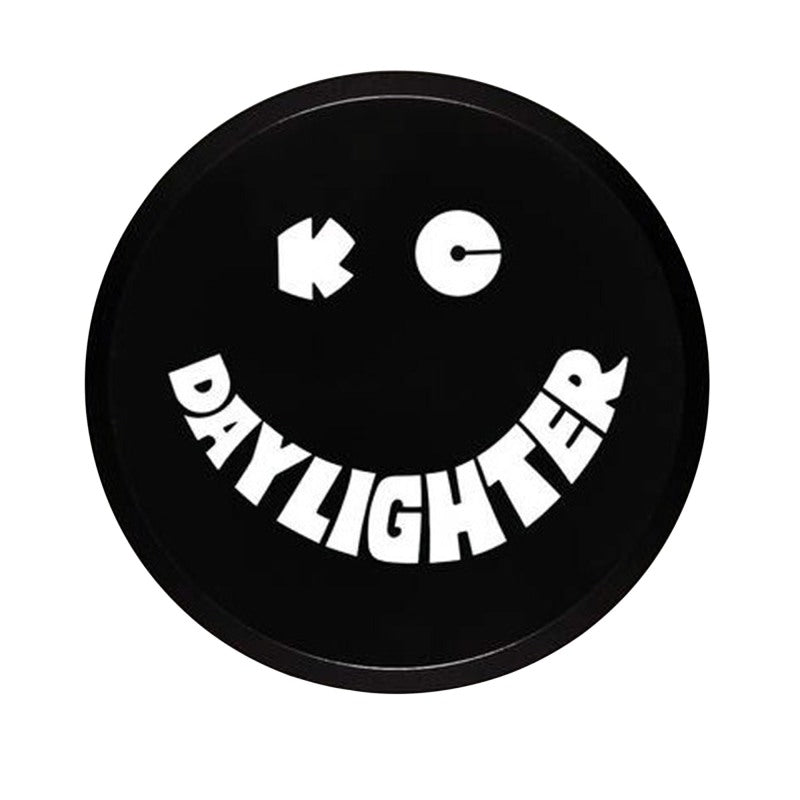 KC HiLiTES 6-Inch Black Plastic Light Cover with White Daylighter Logo - KCL5200
