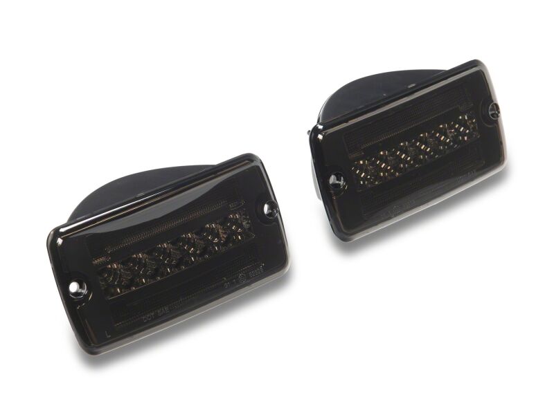 Raxiom 97-06 Jeep Wrangler TJ Axial Series Smoked LED Sequential Cornering Lights