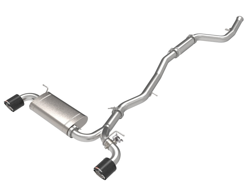 aFe POWER Takeda Cat-Back Exhaust System with Carbon Fiber Tips for 2021-2024 Toyota GR Supra 2.0L, Part Number 49-36050-C