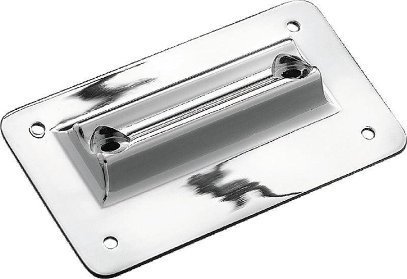 Kuryakyn Laydown License Plate Holder Chrome for 1997-2008 Harley-Davidson Touring Models - Part 113