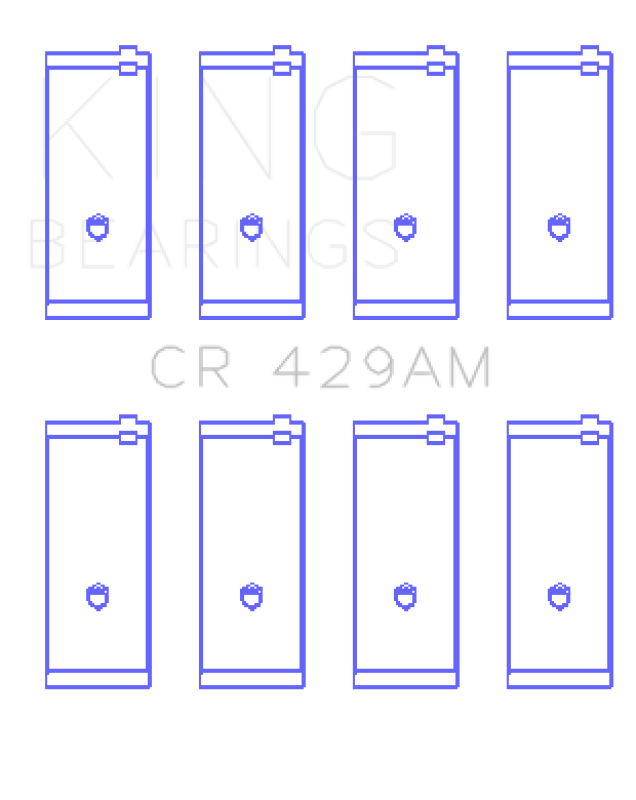 King Engine Bearings CR429AM Standard Rod Bearing Set for Toyota 2A, 3A and 4A Engines