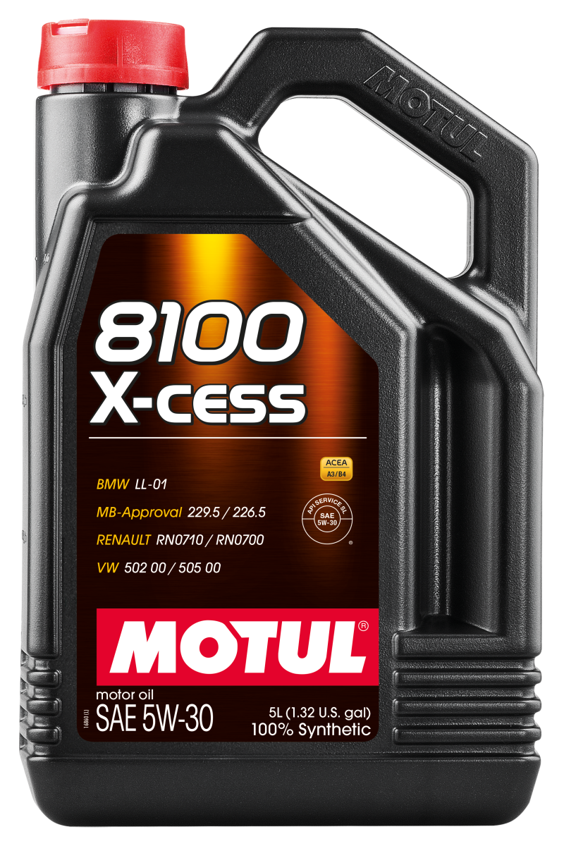 Motul Synthetic Engine Oil 8100 5W30 X-CESS 5L - Case of 4