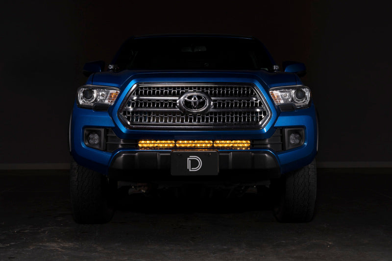 Diode Dynamics Stealth SS30 Sport Yellow Driving LED Light Bar Kit for 2016-2023 Toyota Tacoma - DD8707