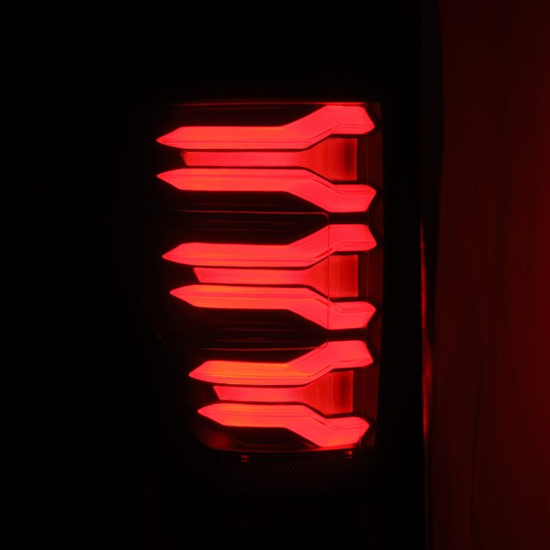 AlphaRex LUXX LED Taillights Black/Red for 2021-2022 Ford F-150 - ARX653030