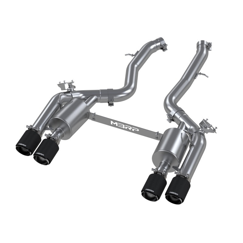 MBRP Armor Pro S45023CF Resonator-Back Exhaust System for 2019-2021 BMW M2 Competition