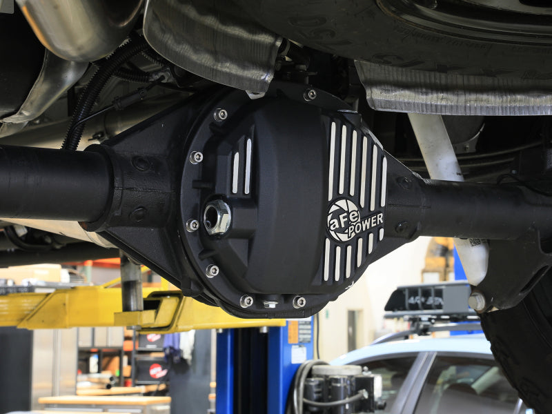 aFe Power Pro Series AAM 9.5/9.76 Rear Differential Cover with Machined Fins, Black - GM Silverado/Sierra 1500