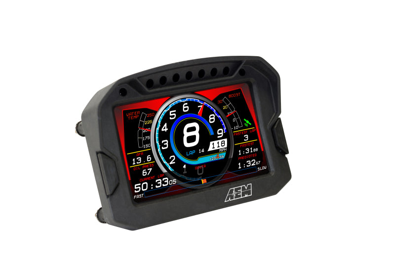 AEM CD-5LG Carbon Logging Digital Dash Display with 10 Hz GPS, Part Number 30-5603