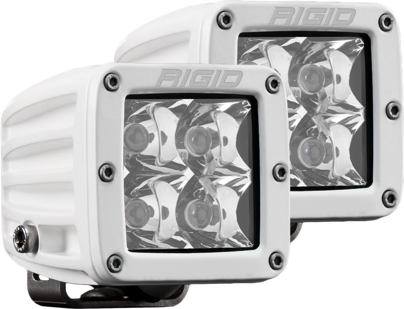 Rigid Industries Marine D-Series PRO Dually Spot LED Pod Lights, Set of 2 – RIG602213