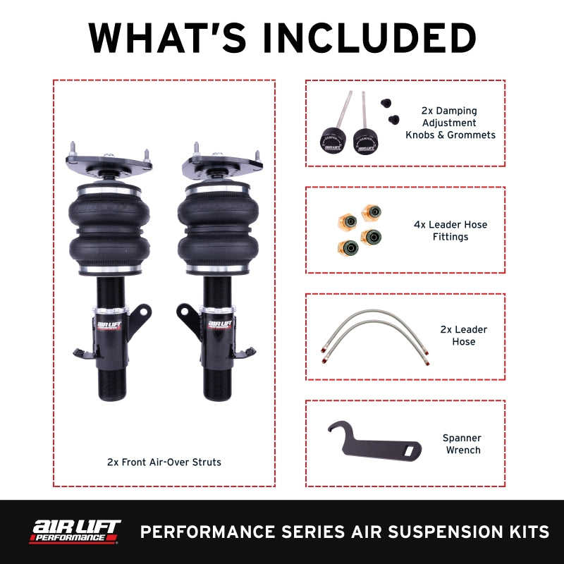 Air Lift Performance 76006 Front Air Suspension Kit for Subaru BRZ, Scion FR-S, Toyota 86 GT and GR86