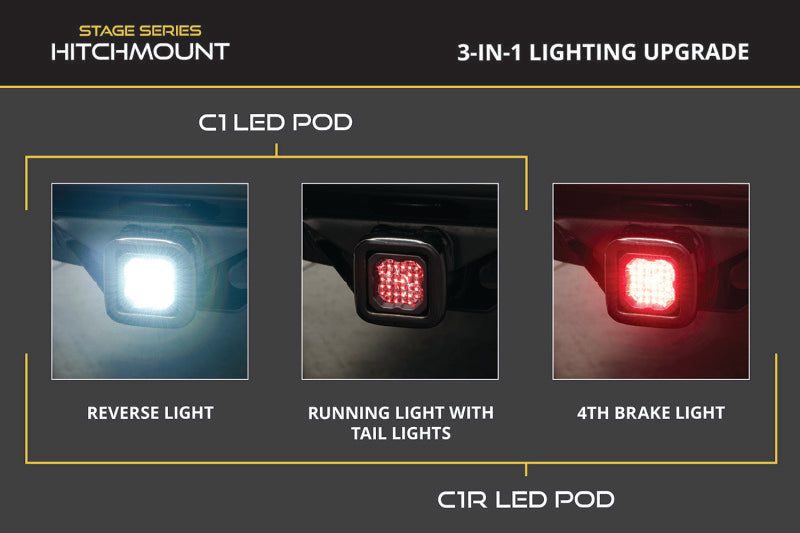 Diode Dynamics C1R HitchMount Reverse Light Kit for 2023-2026 Chevrolet Colorado, Part DD7834