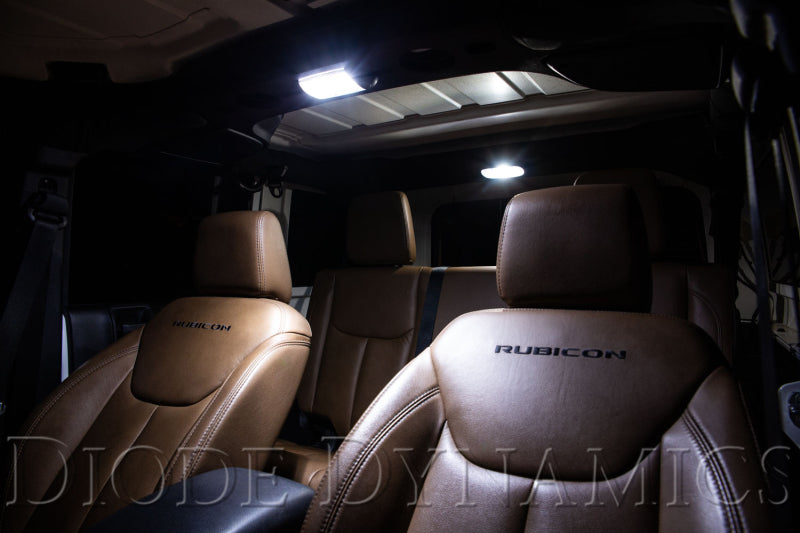 Diode Dynamics Wrangler JK 4-Door Interior LED Bulb Kit Stage 2 Cool White DD0364