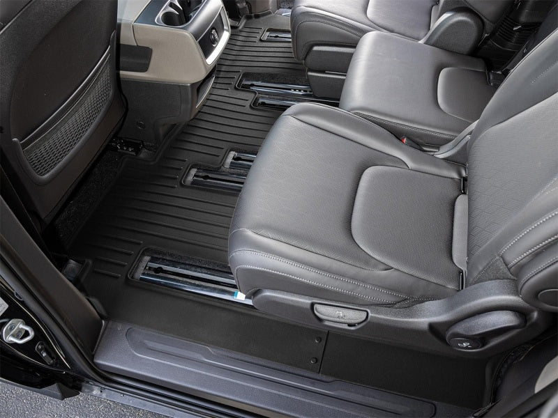WeatherTech 25-26 Kia Carnival Rear FloorLiner HP - Black, 2nd & 3rd Row, Custom Fit