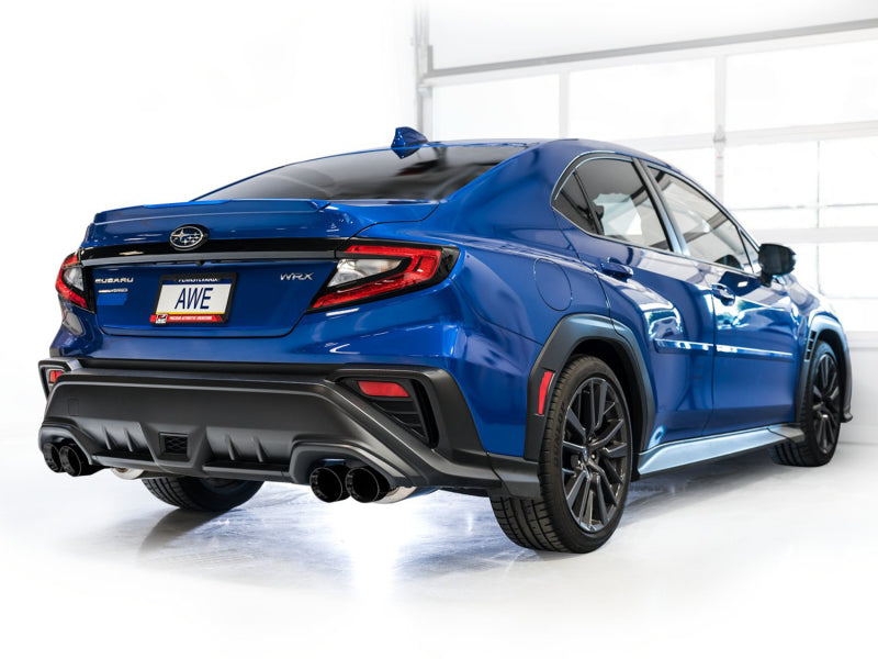AWE Tuning 2022+ VB Subaru WRX Touring Edition Exhaust - Diamond Black Tips