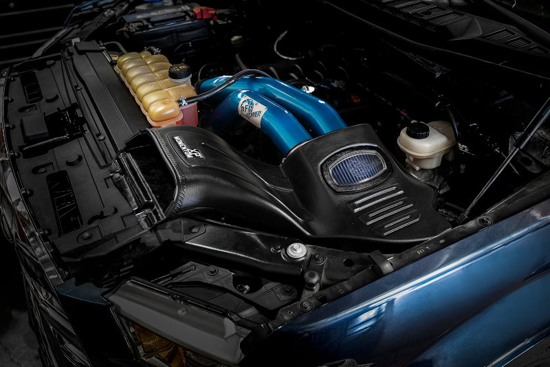 aFe Momentum XP Cold Air Intake System with Pro 5R Filter, Blue Tubes, Ford F-150 5.0L V8