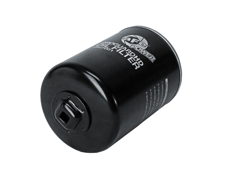 aFe ProGuard D2 Oil Filter 4-Pack, Part Number 44-LF001-MB, for GM 6.6L Diesel Trucks
