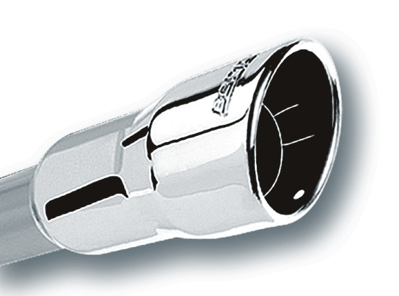 Borla 20237 Universal Exhaust Tip, 2.25-Inch Inlet, 3.5-Inch Round Rolled-Edge Outlet