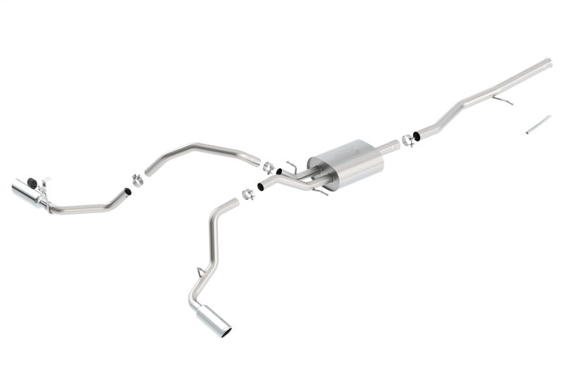 Borla ATAK Cat-Back Exhaust System for 2014-2018 Chevrolet Silverado 1500 and GMC Sierra 1500, Part Number 140549