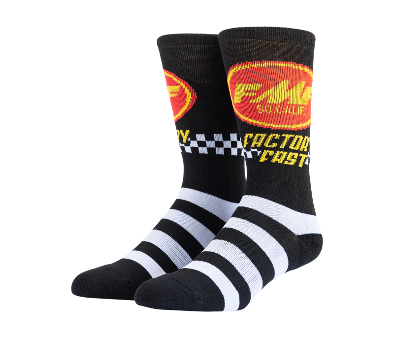 FMF Racing Factory Fast Sock Black - One Size