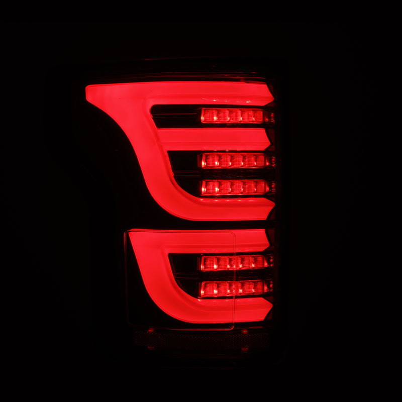 AlphaRex Luxx-Series LED Tail Lights for 2015-2020 Ford F-150, Alpha-Black, ARX652030