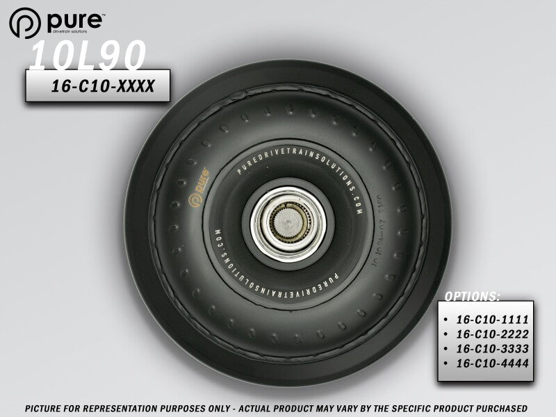 Pure Drivetrain Solutions 10L80/10L90 Chevy High Performance Billet Torque Converter for Small Blower with 6.2L LT4