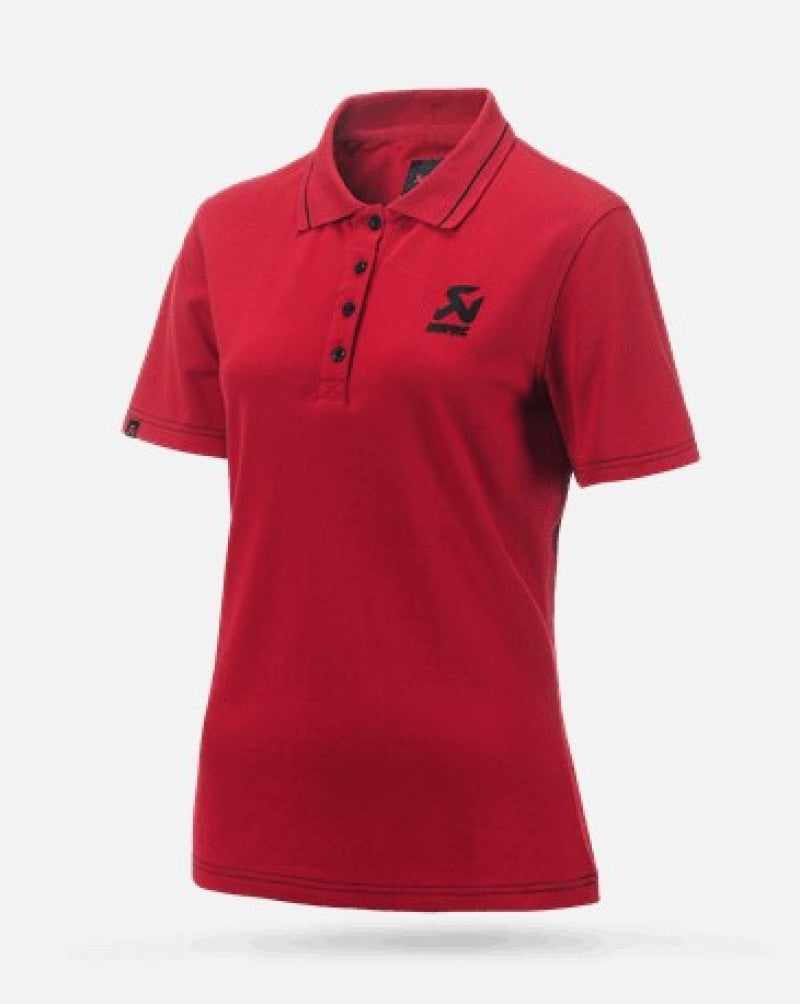 Akrapovic AKR802151 Women’s Corpo Polo Shirt, Red, Small