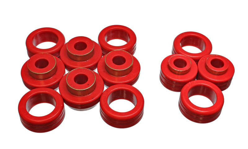 Energy Suspension eng5.4106R - 1987-1996 Dodge Dakota 2WD Red Body Cab Mount Set
