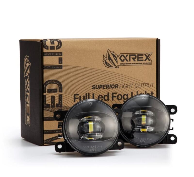 AlphaRex ARX210002 DoubleTap Dual-Color LED Projector Fog Lights, White and Amber