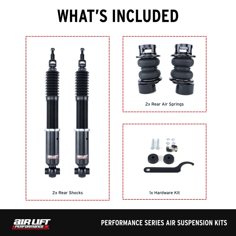 Air Lift Performance Rear Air Spring Suspension Kit for BMW M3 & M4 (2015-2020) - Part Number ALF76541